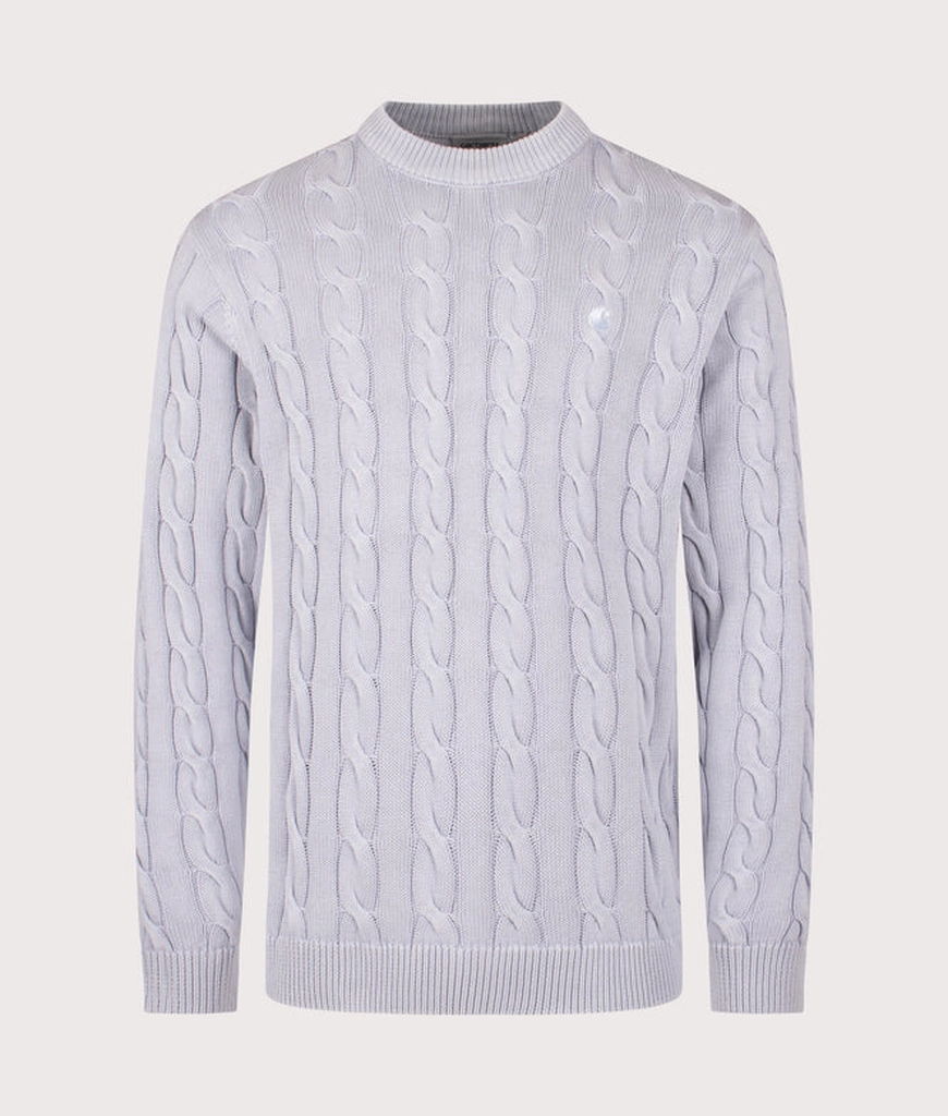 Carhartt WIP Mens Carter Cable Knit Jumper